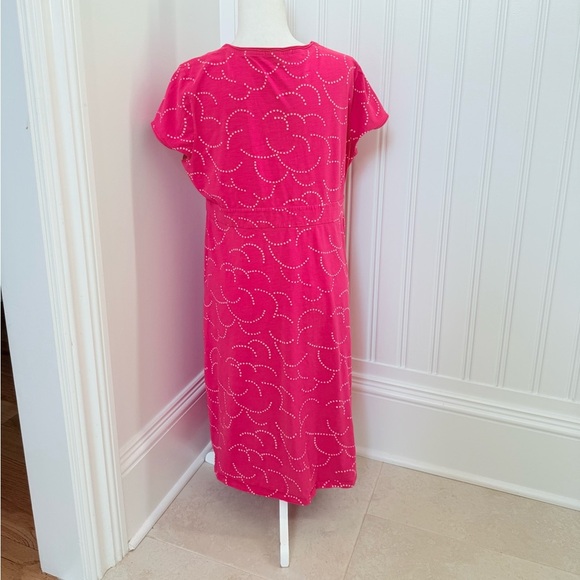 Boden Pink Dot Midi Dress Size 14 R Cotton Blend - Picture 4 of 11